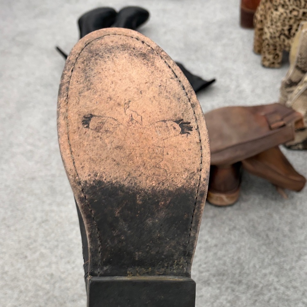 Freebird Black Leather Combat Boots - Picture 3 of 4